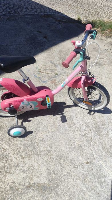 Bicicleta Criança Decathlon 14" com Rodinhas – Excelente Estado