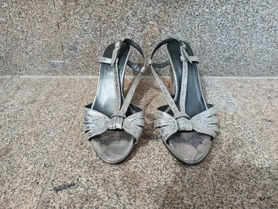 Sandália Prateada de Cerimónia  - No 39