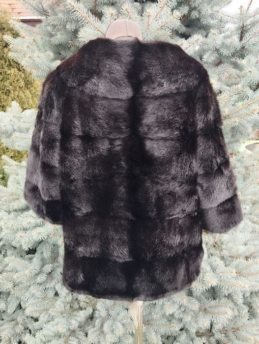 Ог 100, норкова шуба модель автоледі полушубок норковий чорний 42-44-4