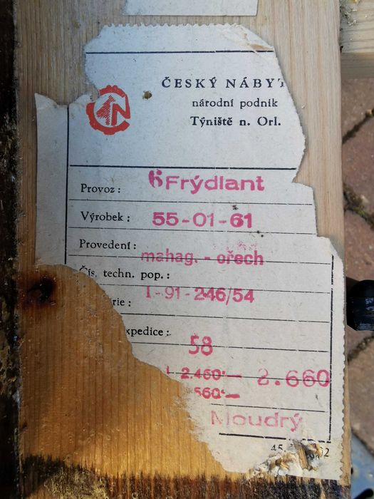 Narożnik, rogówka ART DECO J. Halabala, Czechosłowacja '30-'50, PRL