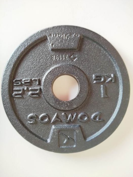 2 Halteres Musculação Rosca - Kit 22kg