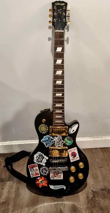 Guitarra Elétrica Stagg estilo Les Paul com Humbuckers Epiphone + Spli