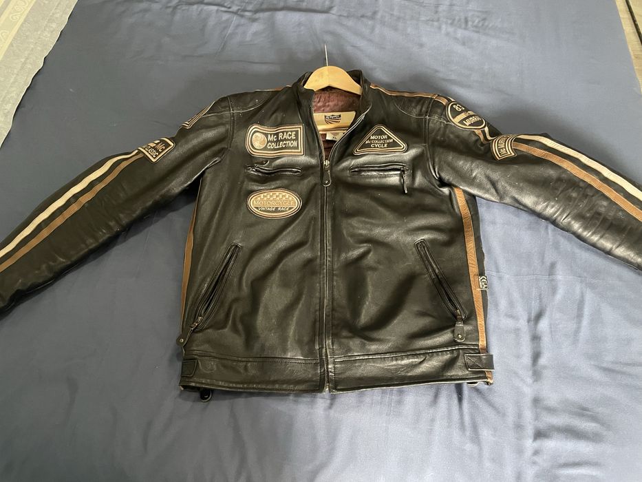 Blusao Casaco pele Motard XL