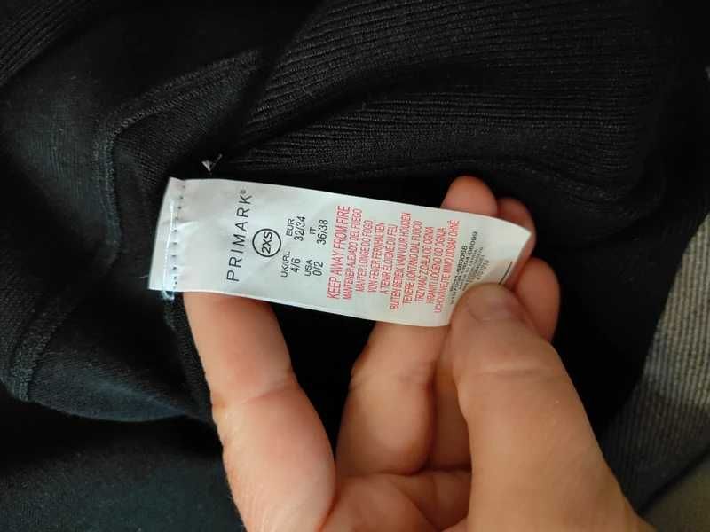 Czarny kardigan 36 38 Primark wiskoza