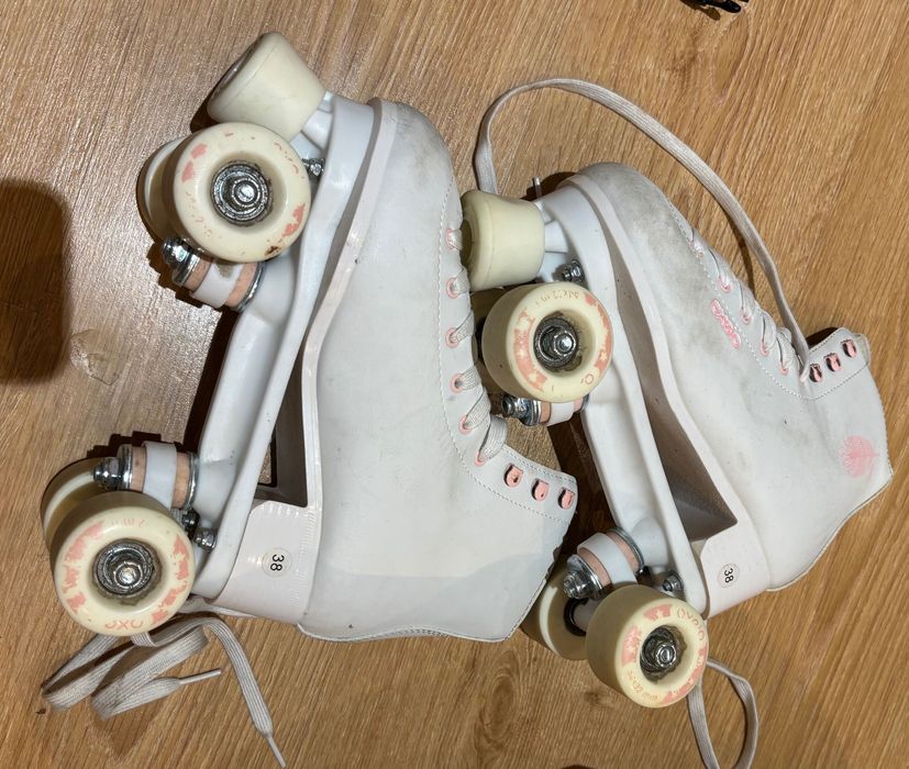 OXELO Patins de 4 rodas patinagem artística criança/adulto quad 100