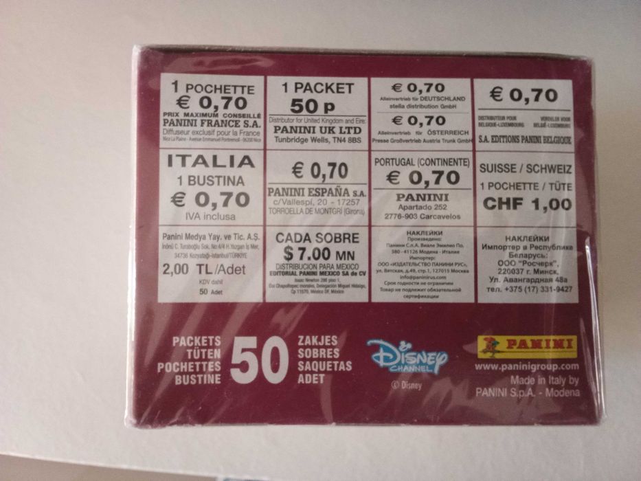 Caixa selada de cromos Panini "Soy Luna"