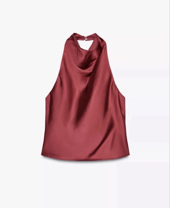 Атласний топ zara
