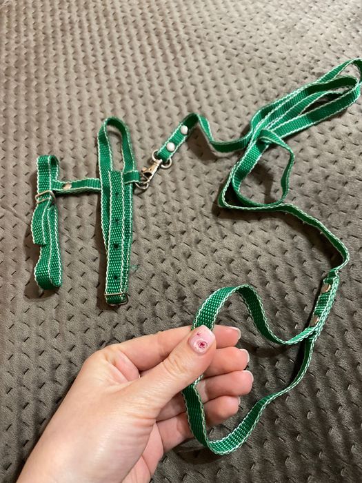 Шлейка з повідцем для котів нейлонова