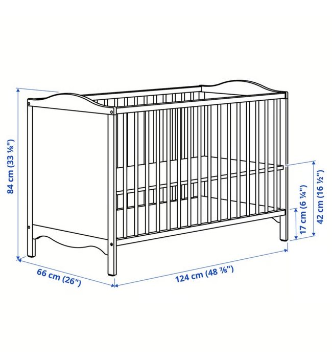 Berço bebe IKEA branco