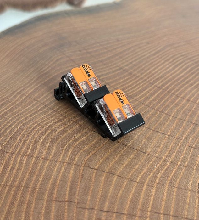 WAGO 221-412 adapter montażowy na szynę DIN 35 mm, 2 złączki