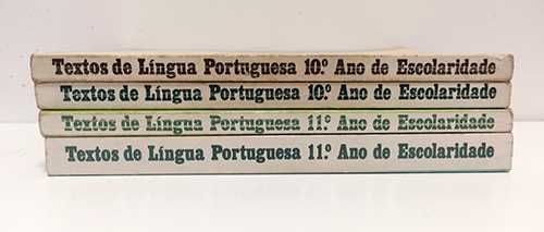 4 livros - Textos de Língua Portuguesa - 10º e 11º anos