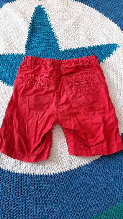 Pompdelux krótkie spodenki r.110, czerwone, Molo, Zara, Smafolk, Reima