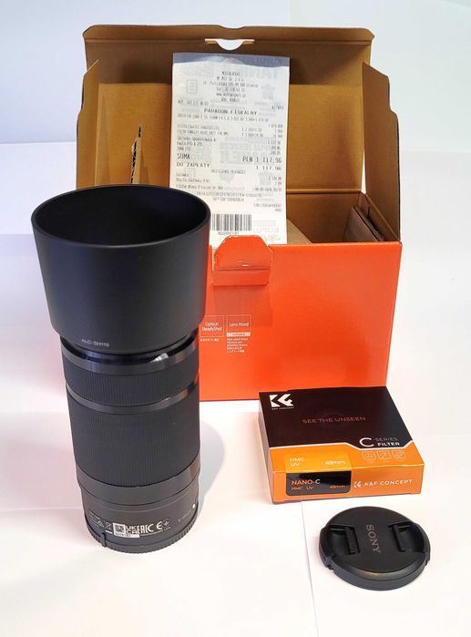 Nowy obiektyw sony E 55 – 210 mm F4.5-6.3 OSS + filtr GWARANCJA !
