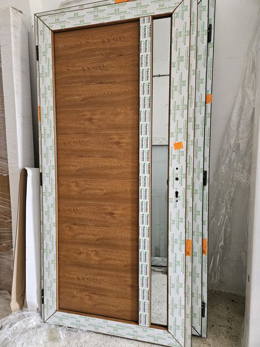 Drzwi Pcv Zewnętrzne Złoty dąb i Antracyt