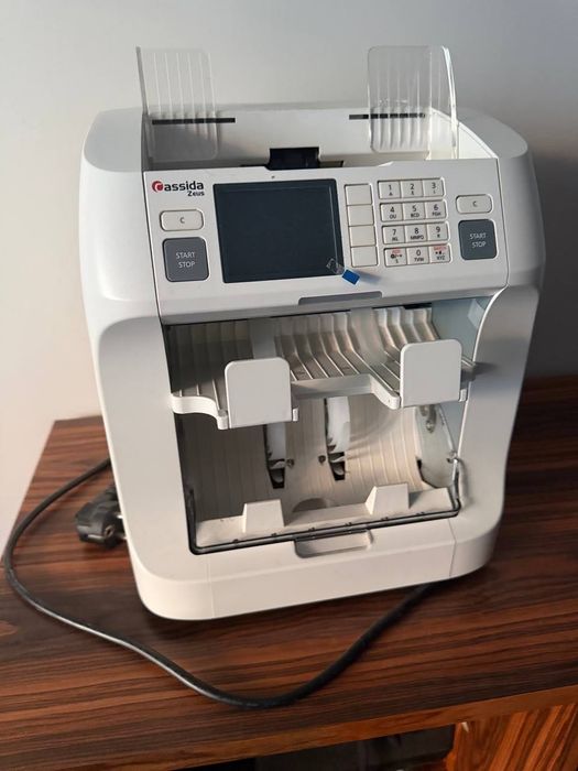 Cassida Zeus 2-pocket Sorting Machine, Up to 10 Currencies Incl ED, USD, GBP, EUR, INR, Up to 1,000 Bills Per Minute, 2.8" High Res Display
