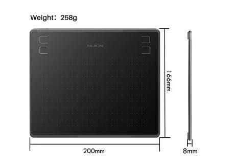 Графічний планшет HUION HS64 для малювання та навчання