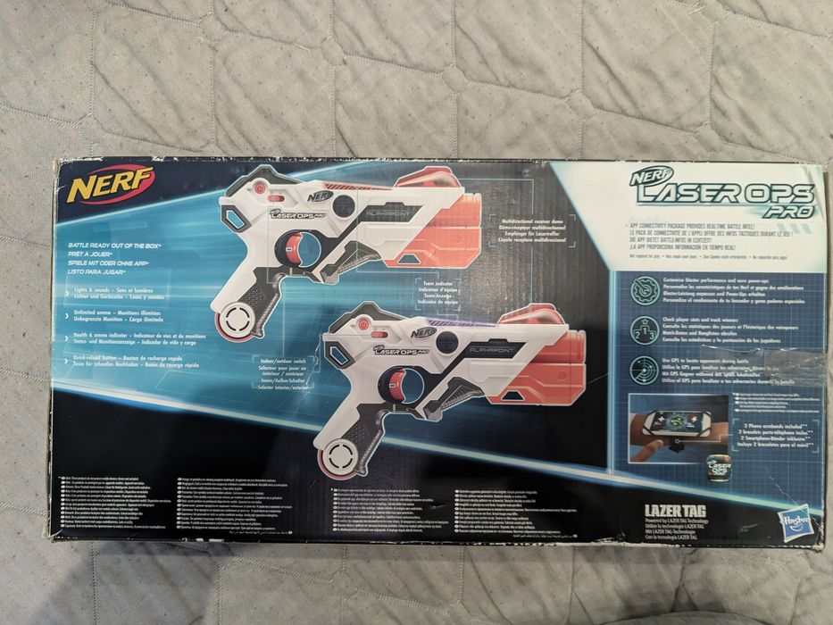 Nerf Laser Ops Pro AlphaPoint 2-Pack — лазертаг, 2 бластери, Hasbro