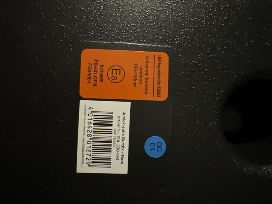 Osann Junior Isofix I-Size Fotelik Samochodowy Podstawka 15-36 kg Nero