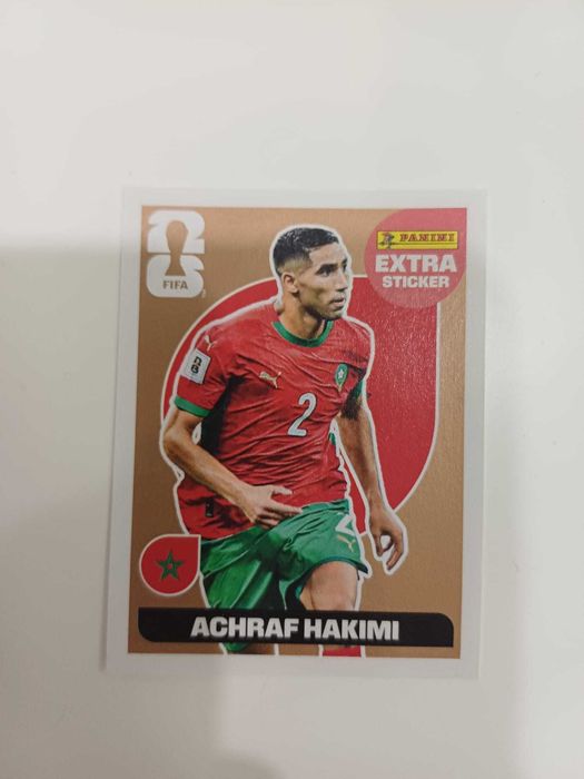 Cromo Panini Extra sticker Hakimi bronze Mundial 2026