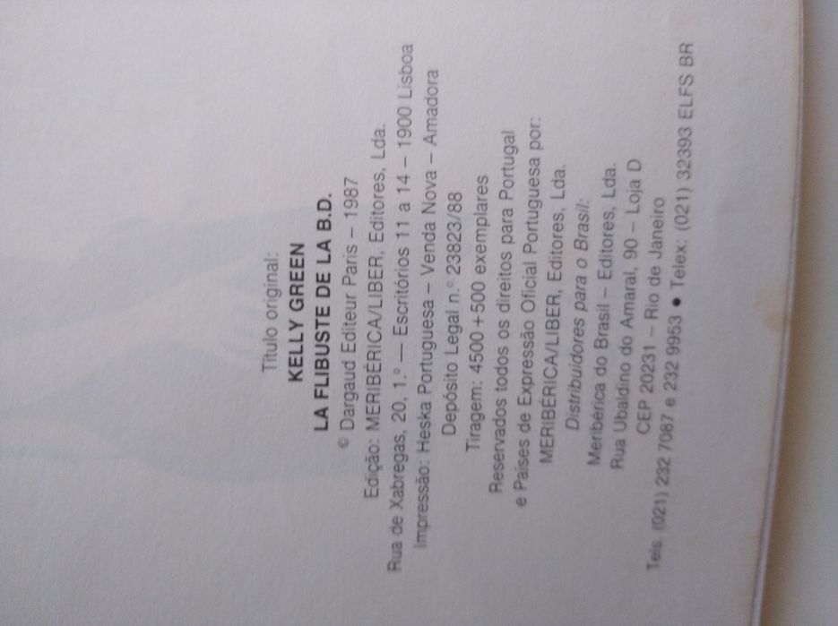 BD antiga Kelly Green Pirataria da BD. Meriberica