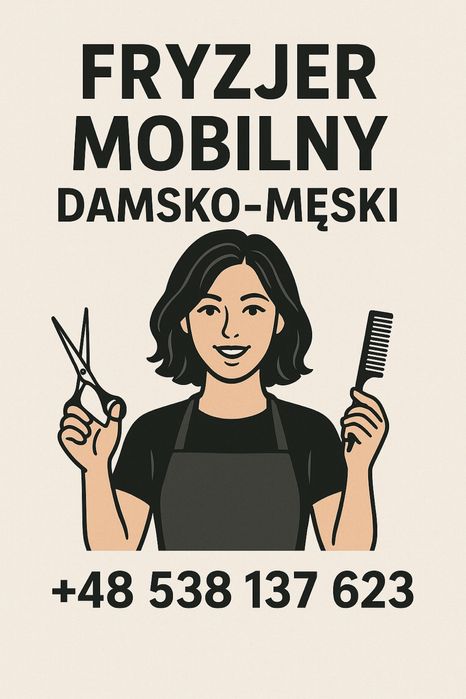 Fryzjerka z dojazdem do domu! Fryzjer Mobilny - Strzyżenia - Fryzury