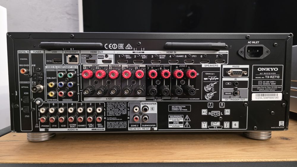 Onkyo TX-RZ710 amplituner 7.2.2 atmos 4k