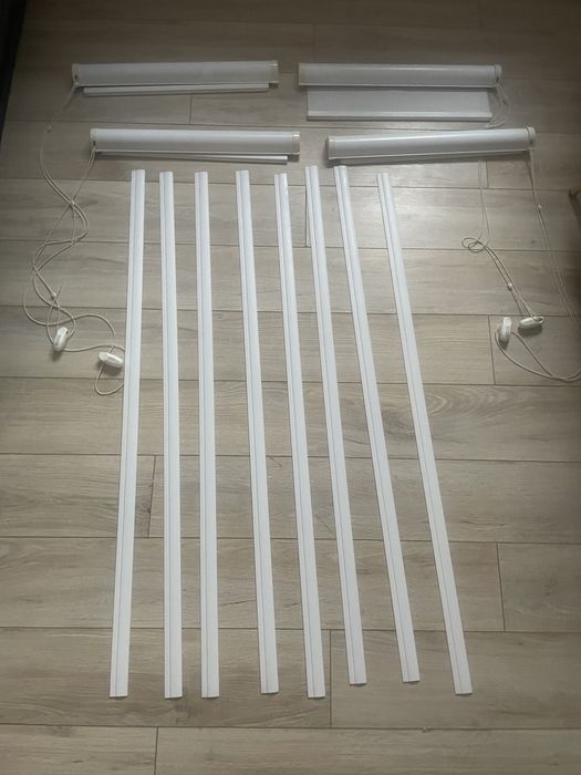 Żaluzje pionowe białe – verticale, komplet z mechanizmem sprawne