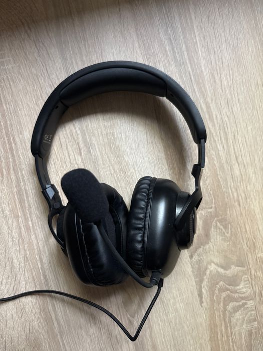 Słuchawki przewodowe z mikrofonem do komputera, używane, fajny dźwięk