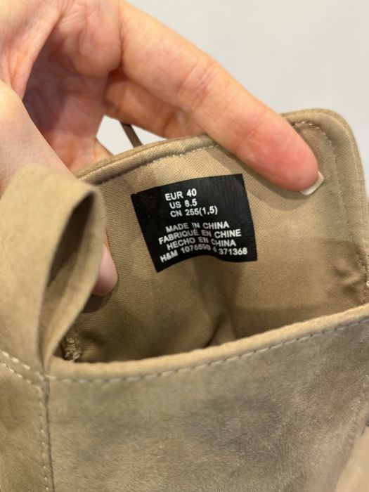 Черевики з натуральної замші H&M