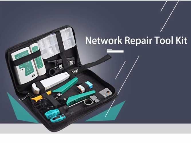 Набор сетевика для обжима, тестирования и монтажа витой пары
