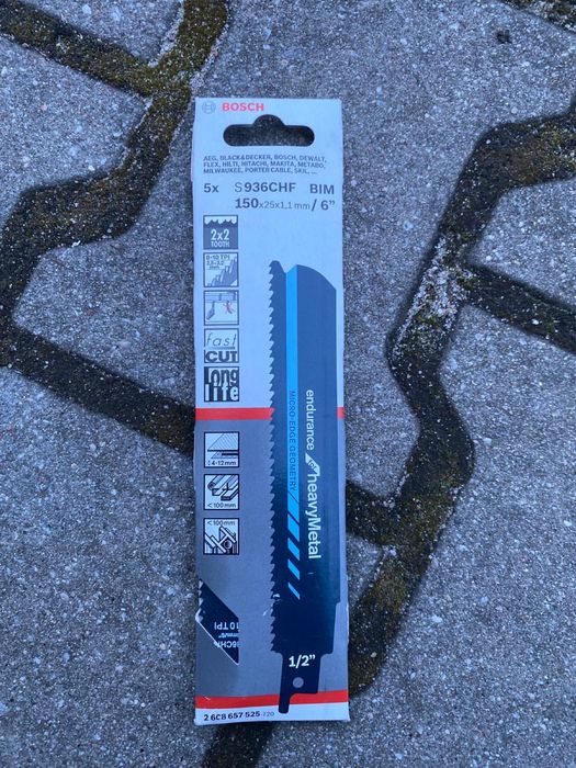 Zestaw brzeszczotów do piły szablastej S 936 CHF Bosch 5 szt.