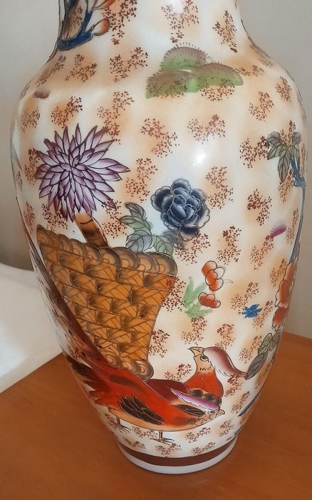 Jarrão de  porcelana chinesa antiga com 46 cm - Excelente estado