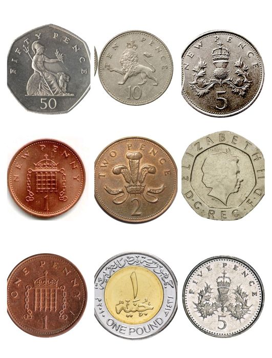 Різні монети світу