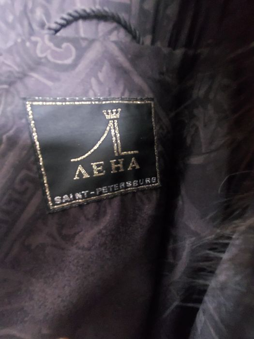 Розкішна довга шуба з натуральної чорнобурки (бренд ЛЕNA)