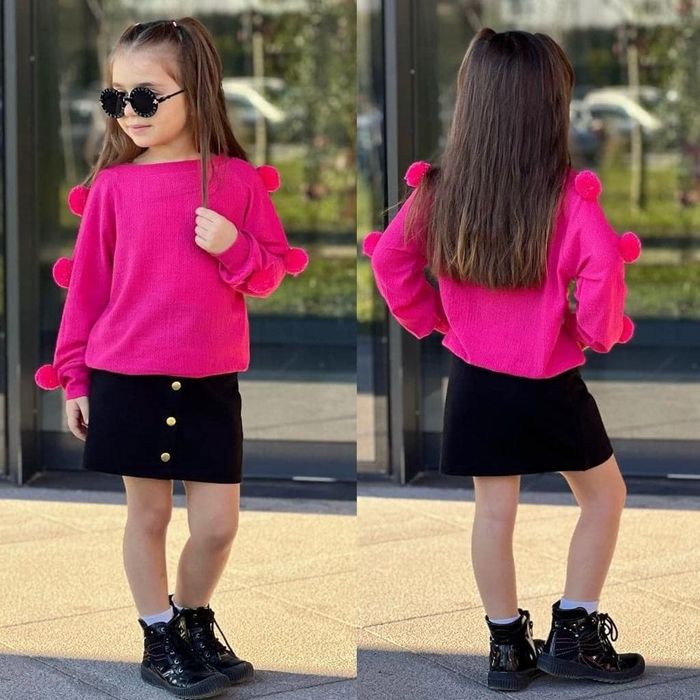 komplet spódniczka + bluzeczka dziewczęce