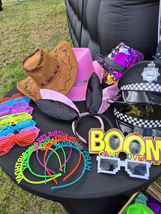 Wynajem dmuchanego imprezowego czarnego namiot głośnik lasery dym