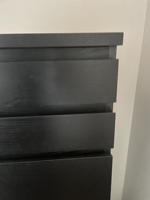Komoda MALM 6 szuflad + lustro
