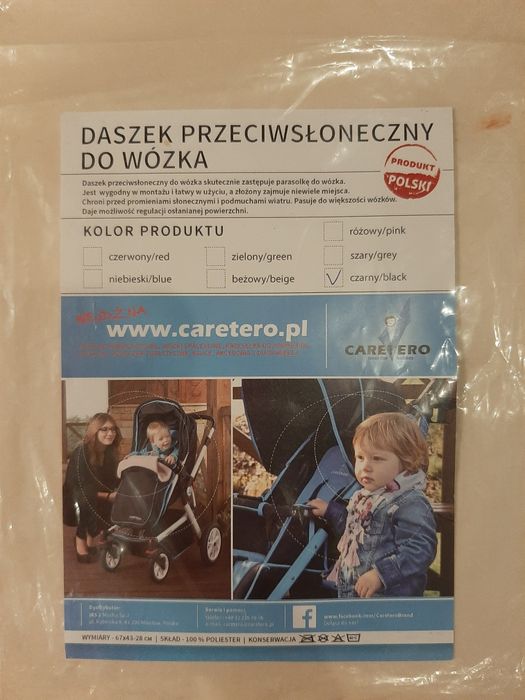 Daszek przeciwsłoneczne do wózka