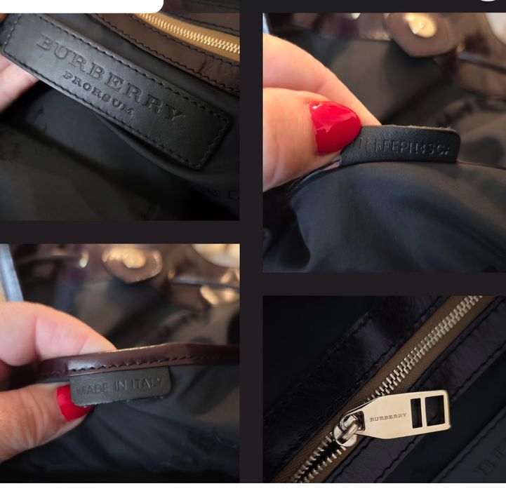 Piękna oryginalna torebka Burberry Prorsum skóra duża