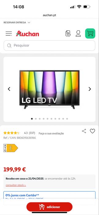 Tv led LG 1 ano como nova