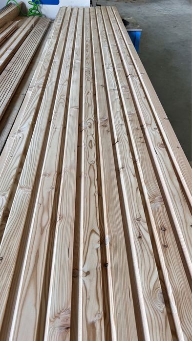 Deska elewacyjna duo romb lamele modrzew świerk