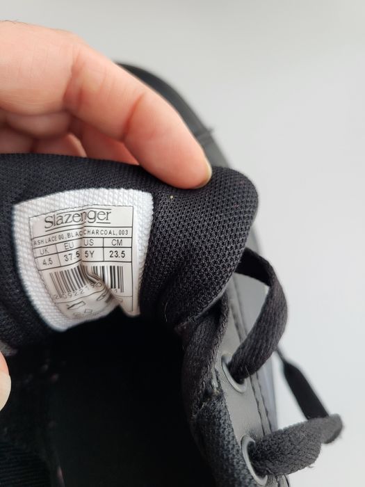 Sapatilhas Slazenger couro pretas 37.5