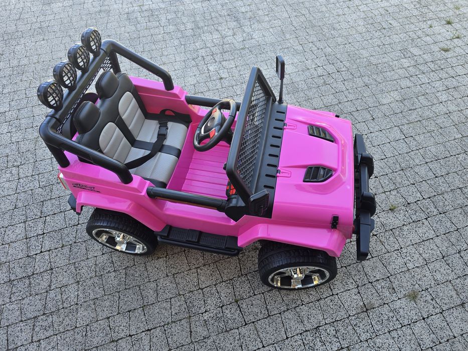 Różowy Jeep S2388 na akumulator z pilotem zdalnego sterowania