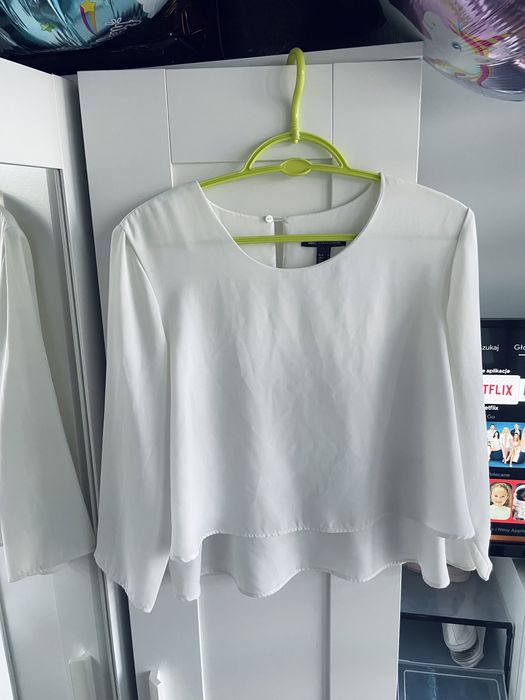 Mango biała bluzka koszula elegancka S do pracy