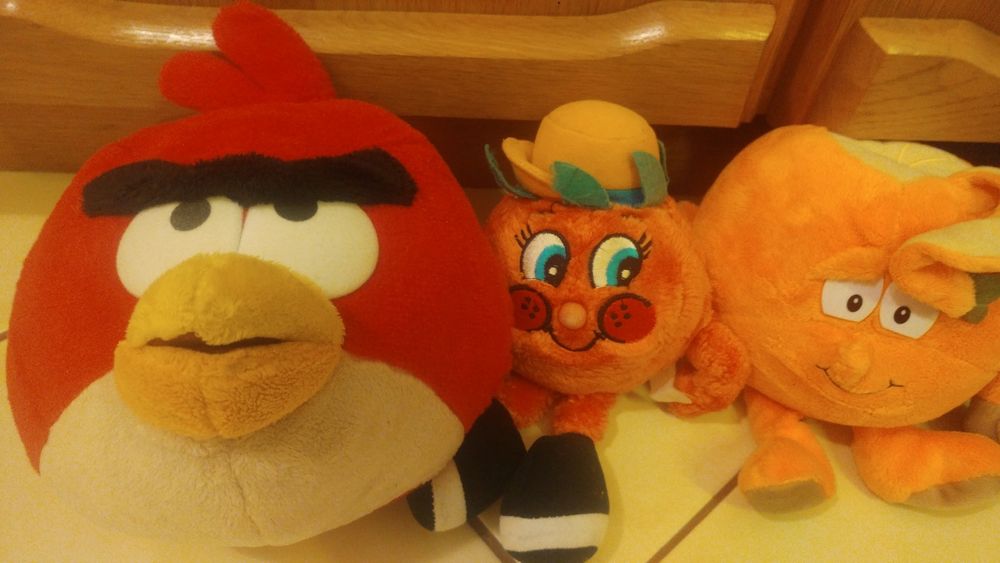 Zestaw pluszaków Słodziaki oraz angry birds