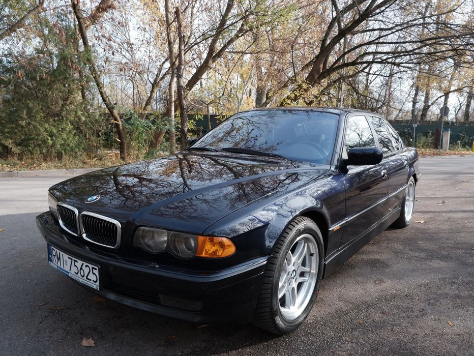 BMW Seria 7 E38 740i, polift 1998, Shadow-Line, bogate wyposażenie