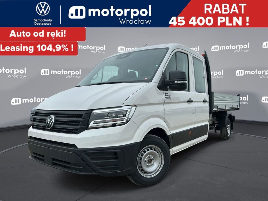 Volkswagen Crafter 35 WYWROTKA/ 7 os./Podw. Kabina L4, 2.0BiTDI 163 KM, r.o. 4490 mm  35 WYWROTKA/ 7 os./Podw. Kabina L4, 2.0BiTDI 163 KM, r.o. 4490 mm