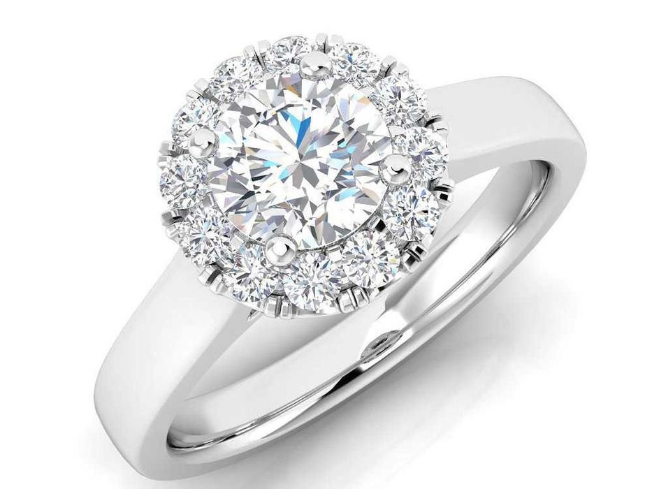 Pierścionek z brylantami 1,05 ct białe złoto pr. 585 likwidacja -55%