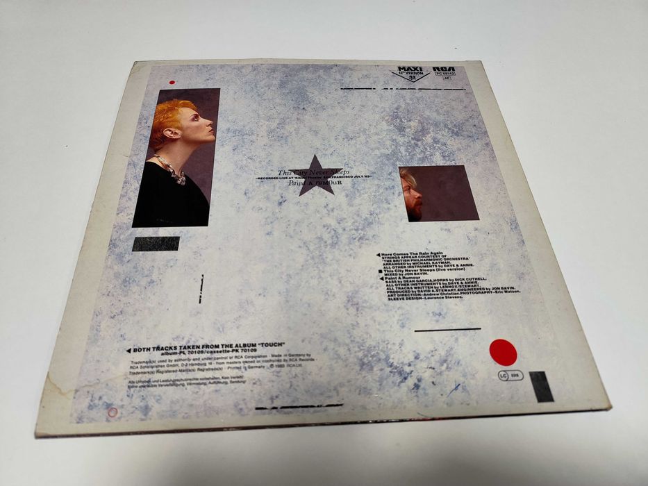Eurythmics Here Comes The Rain Again 1983 "12