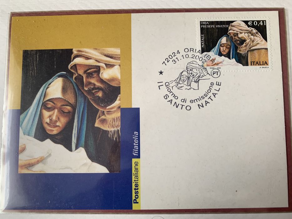 Буклет з марками. Італія. Natale 2002
